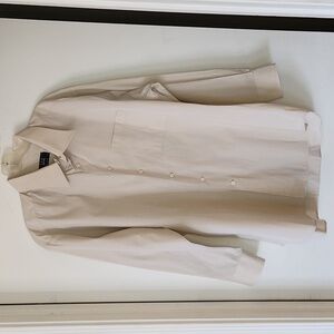Ike Behar Cream Button-down Dress Shirt